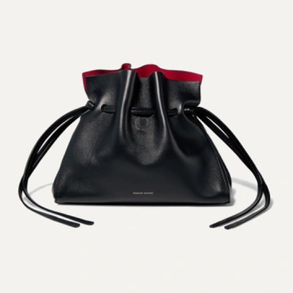 Mansur Gavriel Handbags - Mansur Gavriel Black and Red Shoulder Bag